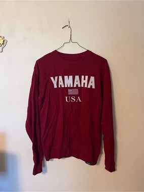 Yamaha | USA Maroon Logo Crewneck Sweatshirt